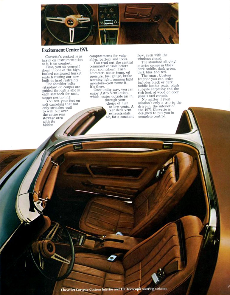 1971 Corvette Brochure Page 5
